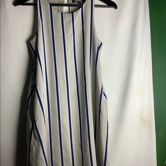☑️Lulus Sleeveless Striped Mini Dress - Picture 6 of 7